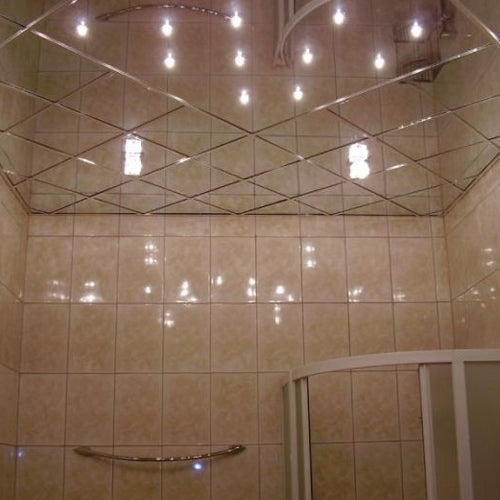 Mirror ceiling tiles, mirror drop ceiling tiles, ceiling mirror tiles, mirror ceiling, mirrored ceiling tiles, bathroom mirror ceiling