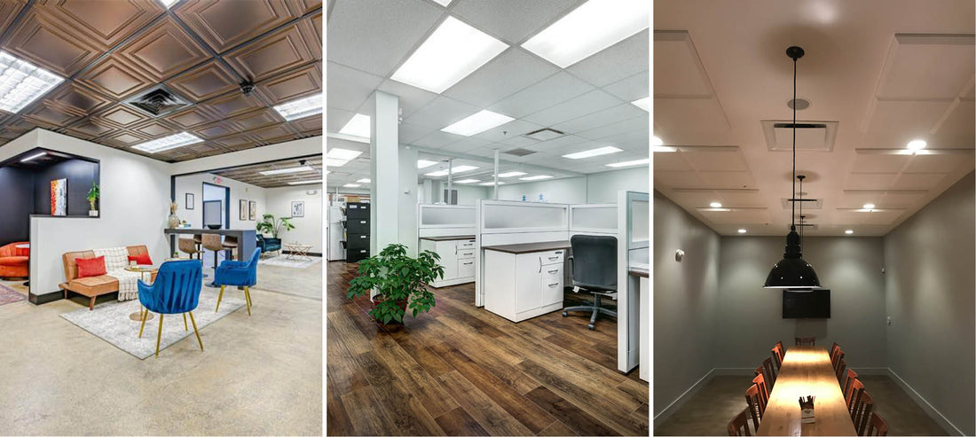 THE ULTIMATE GUIDE TO OFFICE CEILING PANELS - OPTIONS & BENEFITS