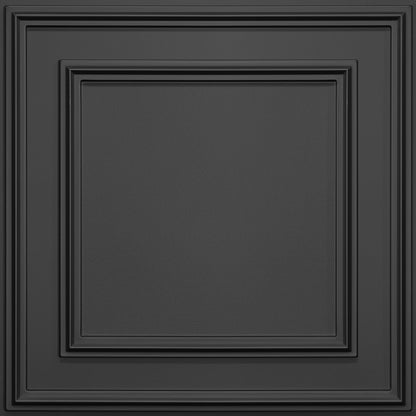 Ceilume Cambridge, 2x2, decorative drop ceiling panels, lightweight ceiling tiles for home and office, fire-rated and easy to install ceiling tiles, ceilume, cambridge, drop ceiling tiles, ceiling panels, coffered ceiling tile, decorative drop ceiling, drop ceiling ideas, waterproof ceiling tiles, drop ceiling panels, rigid vinyl tile, lobby ceiling, made in usa, vinyl ceiling tiles, ceiling renovation, suspended ceiling, suspended ceiling tiles, black