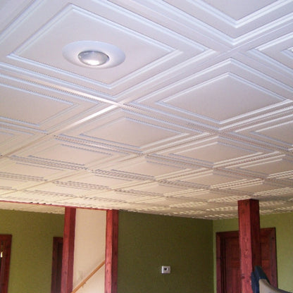 ceilume ceiling tiles, ceilume, stratford ceiling tiles, Ceilume stratford, stratford white ceiling tiles, stratford vinyl ceiling tiles, basement drop ceiling, PVC Ceiling tiles, decorative drop ceiling panels